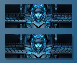 酷炫金属背景banner素材高清