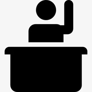 学生在课堂上图标免抠