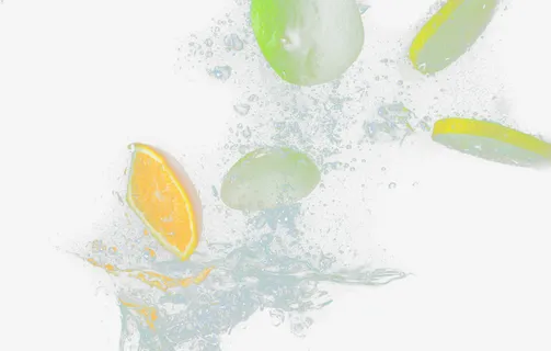 水中飞溅水果免抠