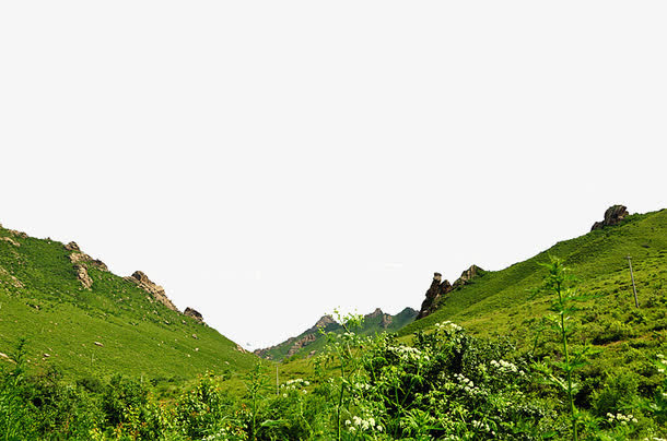 克什克腾大草原风景图免抠