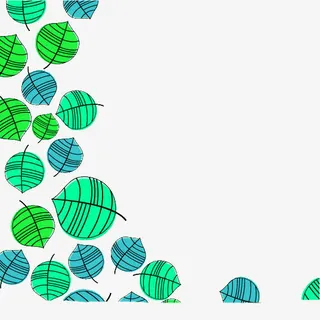 叶子边框图片素材免抠