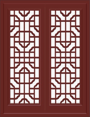 木门png元素免抠