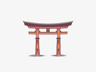 中国风城楼免抠