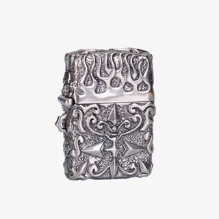 银色箭头打火机免抠