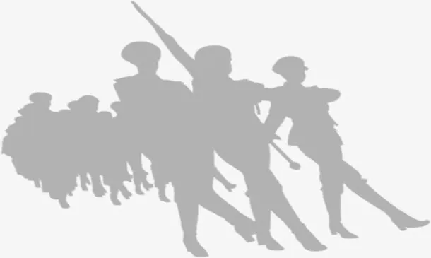 士兵剪影图免抠