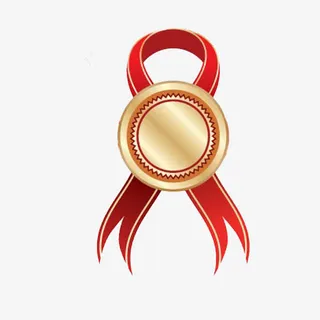 小红花奖章免抠