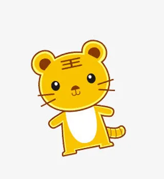 卡通小老虎免抠
