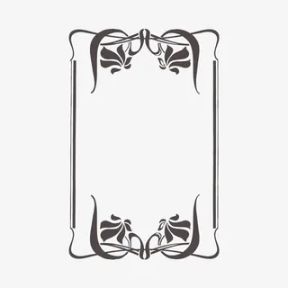 线条花纹装饰边框免抠