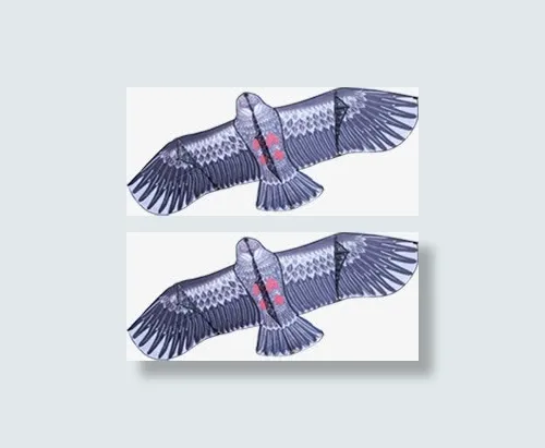 手绘灰色卡通风筝免抠