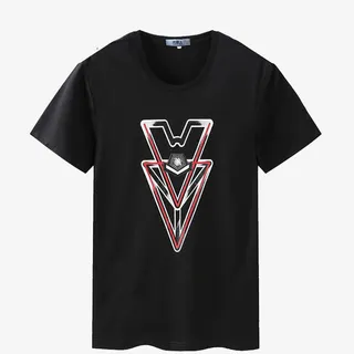 南极人男士时尚印花T恤免抠