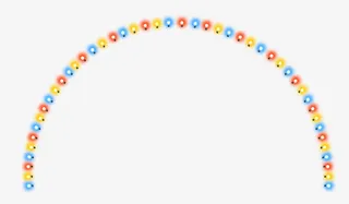 创意合成橙色光效灯光免抠