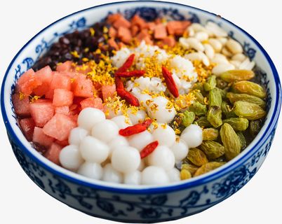 夏日桂花冰粉免抠