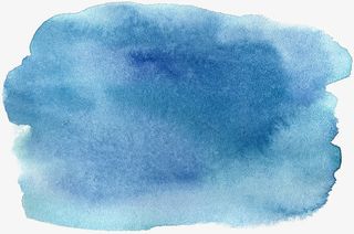 蓝色水墨效果免抠