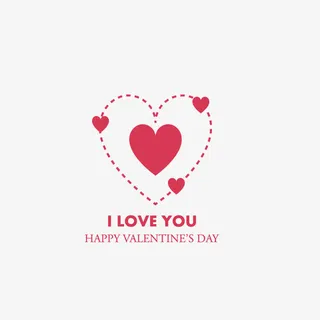 七夕情人节卡片广告设计矢量素材免抠