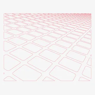 矢量红色网孔网格透视免抠