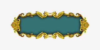 金色小框免抠