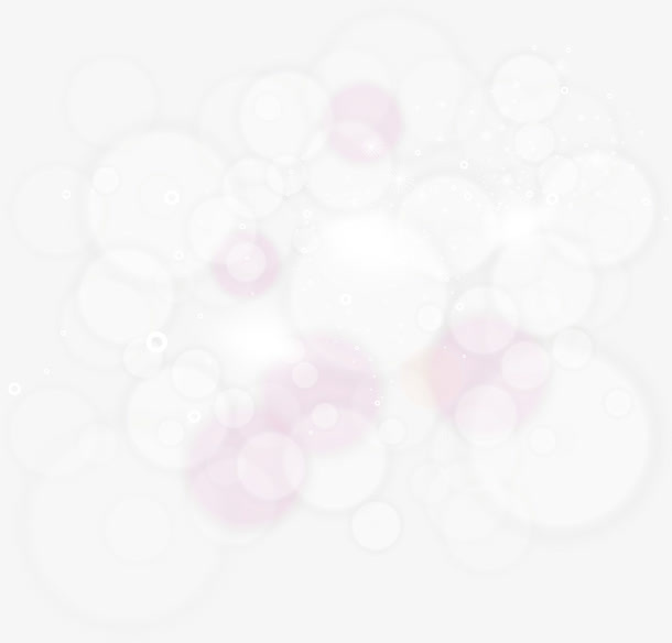 粉色清新光晕光芒免抠