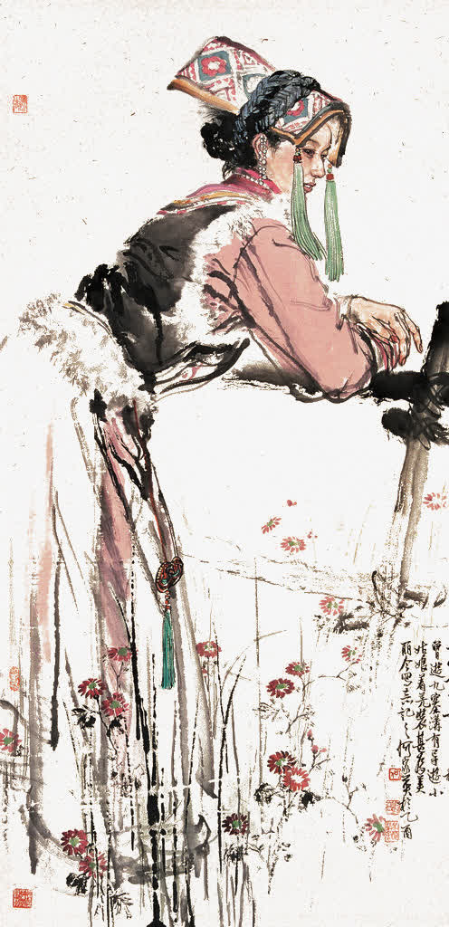 羌族美女免抠