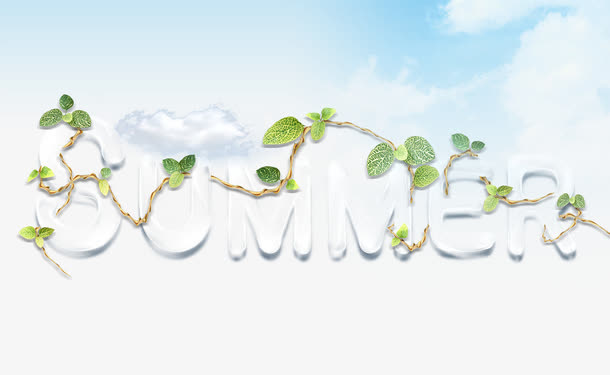 summer艺术字免抠