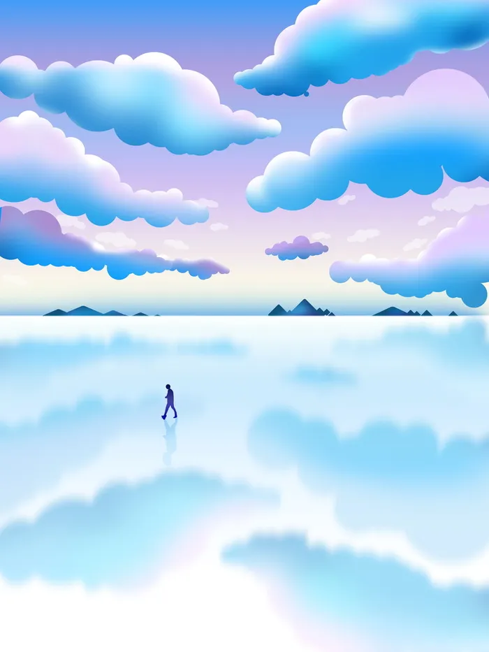 天空，治愈蓝色高清