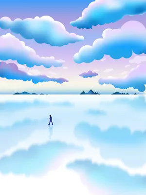 天空，治愈蓝色高清