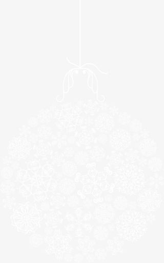 白色清新花纹免抠