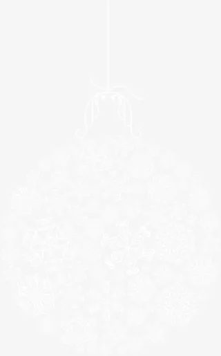 白色清新花纹免抠