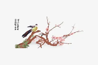 喜上花枝头免抠