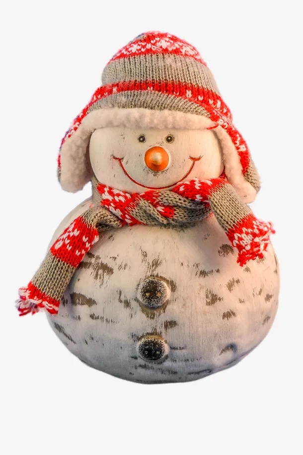 雪人娃娃玩具免抠