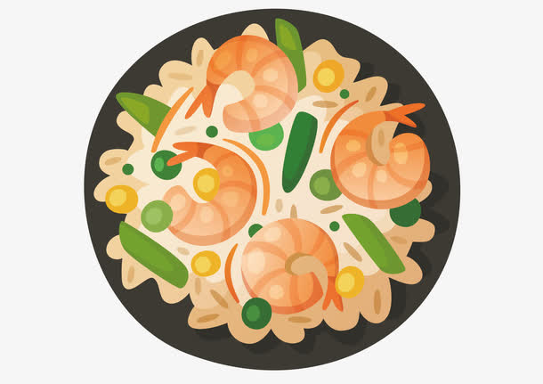 矢量卡通手绘菜肴免抠