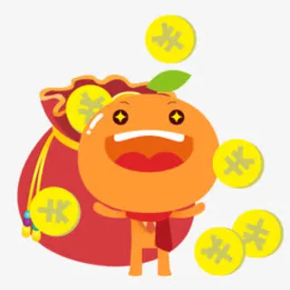 红色卡通图免抠