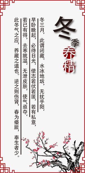 冬季养生海报PNG矢量元素免抠