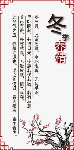 冬季养生海报PNG矢量元素免抠