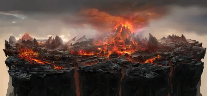火山爆发背景 火山爆发背景