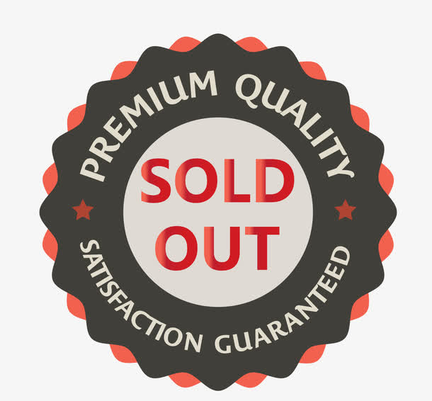 矢量售罄图标免抠