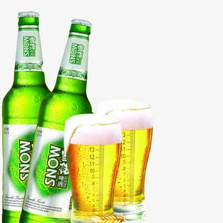 雪花啤酒杯啤酒免抠