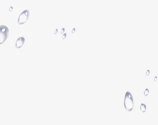 手绘春季自然水滴装饰免抠