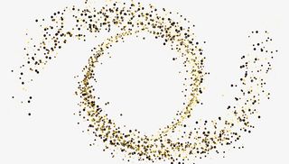 金色闪耀礼花标签免抠