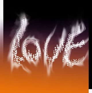 love爱白色颗粒海报背景七夕情人节