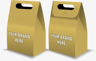 手拎式纸袋免抠