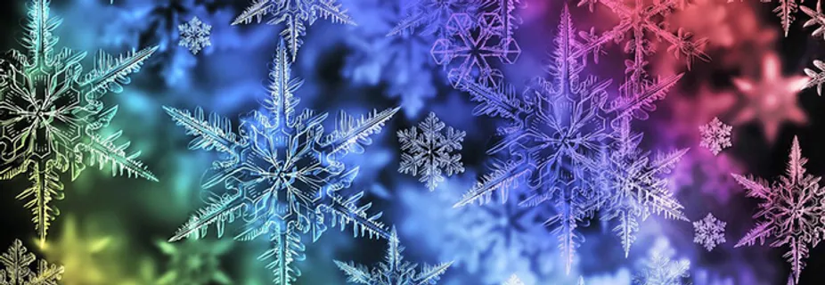 雪花渐变背景高清