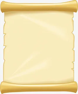 牛皮纸 信纸 复古 纸卷免抠