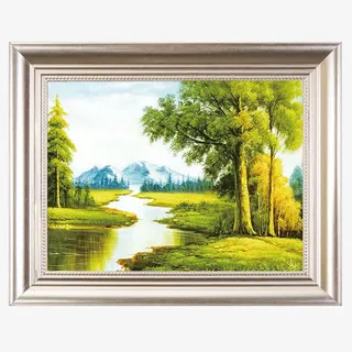 山水装饰画免抠