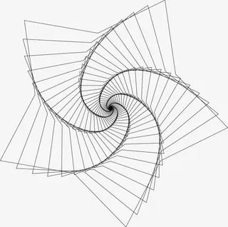 手绘旋转图案免抠