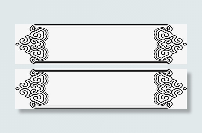 中国风花纹招聘海报免抠