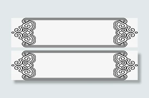 中国风花纹招聘海报免抠 中国风花纹招聘海报免抠