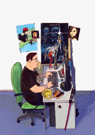 IT从业者插画免抠