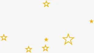 开学季文具黄星星海报免抠
