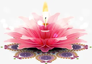 莲花灯矢量免抠