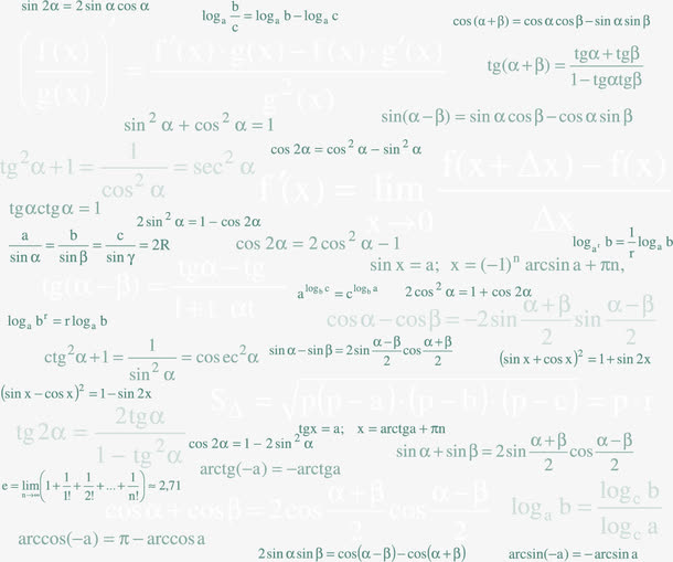 数学与物理公式矢量免抠
